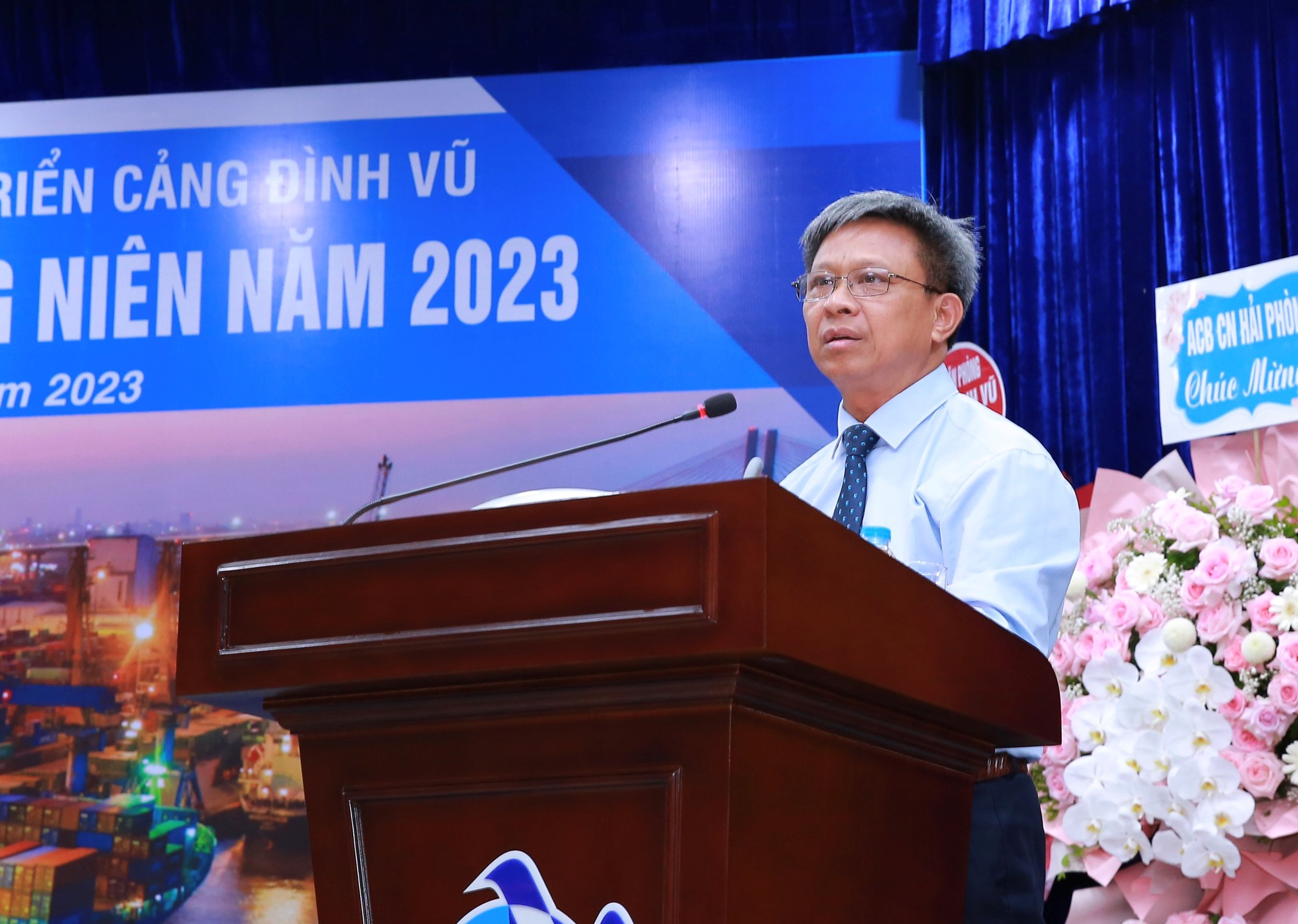 Ông Vũ Tuấn Dương điều hành Đại hội biểu quyết thông qua Quy chế Đại hội và Quy chế ứng cử, đề cử thành viên HĐQT, BKS nhiệm kỳ 2023-2028